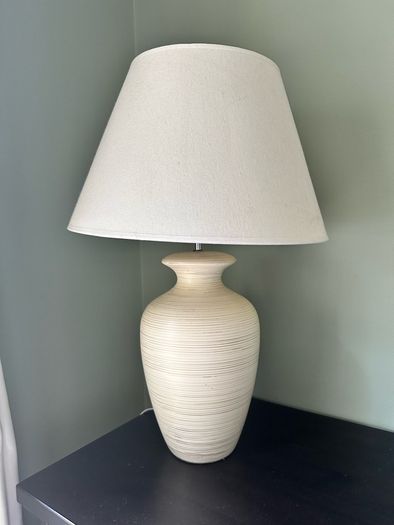 Two matching table lamps