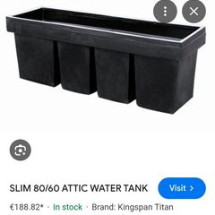 attic water tank 60/80 slim with lid