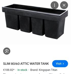 attic water tank 60/80 slim with lid
