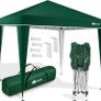 Gazebo 3 x 3 m Waterproof Pop-Up Folding Gazebo Height Adjustable Garden Tent UV Protection 50+ Party Tent with Bag for Garden (Beige) Image 7