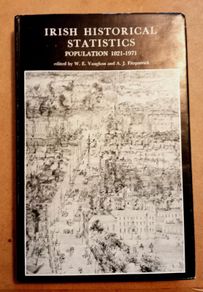 Irish Historical Statistics 1821/1971 Vintage Book