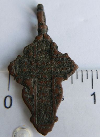 Antique 1700/1800's Crucifix  Orthodox Old Believers pectoral Cross pendant