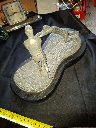 Large GAA Football Block Down Pewter Sculptor, Postage Available or Collection