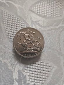 1951 5 shillings coin