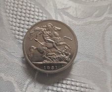 1951 5 shillings coin