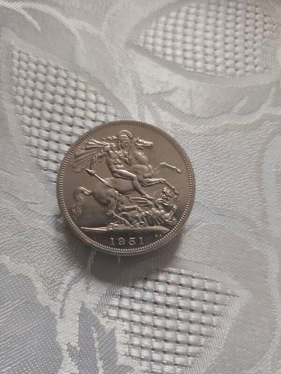 1951 5 shillings coin