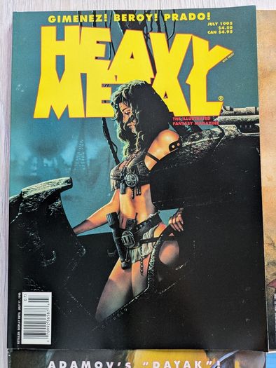 Lot of 4 Heavy Metal Magazines Comics 1994/1995