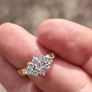 18 Carat Gold cluster diamond/engagement ring Image 10
