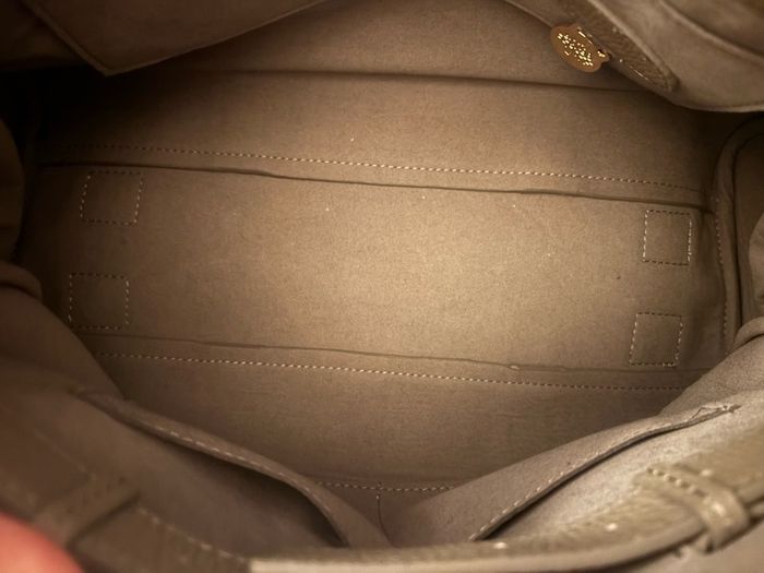 Grey/taupe Darwin Leather satchel