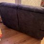 X2 2 seater grey suede recliner couch Image 9