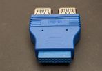 20-Pin header to Dual USB 3.0 (Internal Splitter/Breakout)