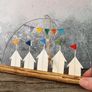 Colourful Beach Huts Hanging Decoration Image 3