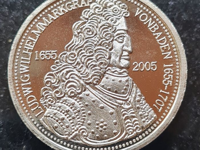 Germany 2 Mark Probe 2005 coin Celebrates the 350 years since the birth of Ludwig van Baden in 1655. Proof Like Finish.