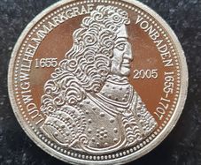 Germany 2 Mark Probe 2005 coin Celebrates the 350 years since the birth of Ludwig van Baden in 1655. Proof Like Finish.