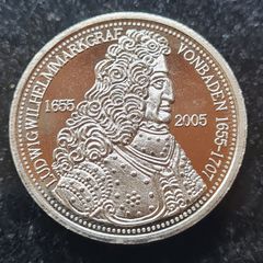 Germany 2 Mark Probe 2005 coin Celebrates the 350 years since the birth of Ludwig van Baden in 1655. Proof Like Finish.