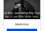 4 x tickets for comedian Jo Koy