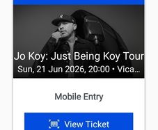 4 x tickets for comedian Jo Koy