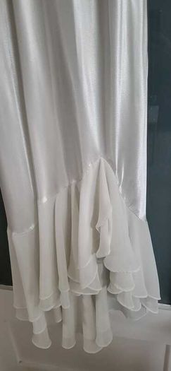 Oscar de la Renta Pink Label Vintage White Satin Nightwear Sz XG (Fit 12-14UK)