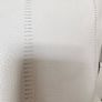 Ex display 55cm x 55cm 100% leather cushion COVER  by Roche Bobois in pale oyster Image 2