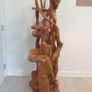Unique Freestanding Solid Molave Wood Display Unit Image 4