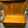 Sturdy pine monksbench with storage Image 2