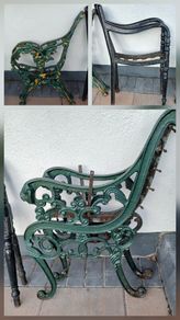 antique bench ends