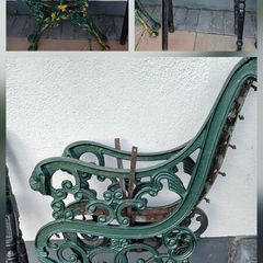 antique bench ends