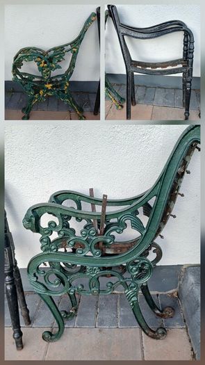 antique bench ends