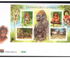 1998 Ireland Endangered Animals Commemorative Stamps Miniature Sheet An Post First Day Cover (FDC)