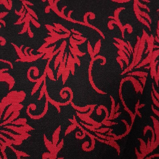 Joe Browns Black Red Floral High Neck Wrap Longline Tunic Long Sleeve Top 12UK/40EU
