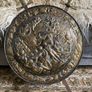 Brass Heraldry Shield with Crossed Swords Decorative Wall Hanging Image 4