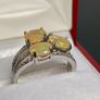Sterling silver ring with Opals Image 7