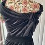 dress Bnwt freesize black velvet Bardot shoulder Image 7
