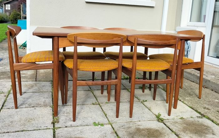 Mid Century Vintage G Plan Kofod Larsen Danish Range Dining Set