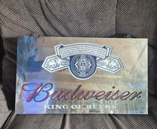 Budweiser vintage glass neon king of beers sign