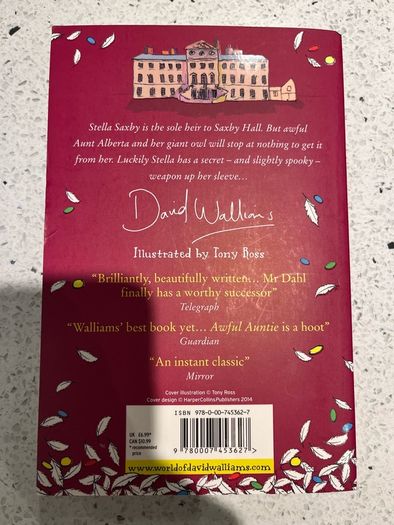 David Walliams Books - Billionaire Boy, Awful Auntie & Fing