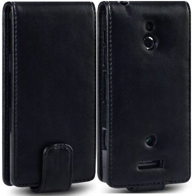 Sony Ericsson Xperia P Premium Pu Leather Flip Case Cover In Black, Pink, Purple & Red C0lors