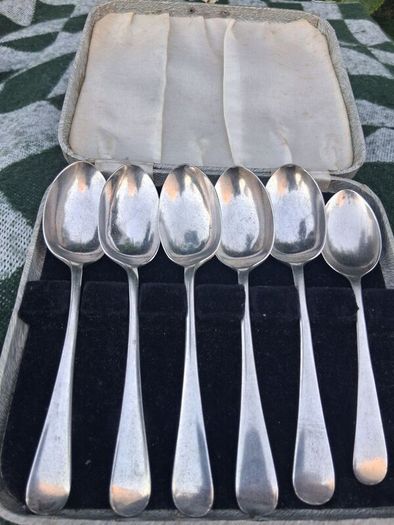 6 X Cooper Brothers Teaspoons (143 grams)