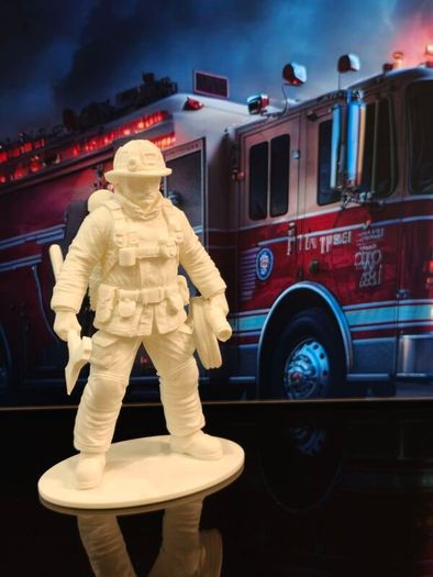 3D Printed Firefighter Figurine