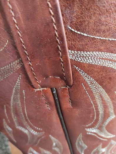 RARE Vintage Harley-Davidson Brown Leather Cowboy Boots Men's Size UK 10
