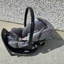 Cybex Cloud Z i-Size Infant Car Seat with Base Z Swivel Base & Newborn Insert (Soho Grey) Image 4