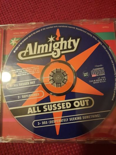 THE ALMIGHTY :All Sussed Out - CD Single (Autographed by Ricky Warwick)