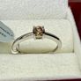 Diamond Rhapsody 950 Platinum SGL Certified Natural Champagne Diamond Solitaire Ring Image 3