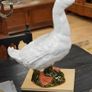 Large Antique French Glazed Terracotta Goose Image 5