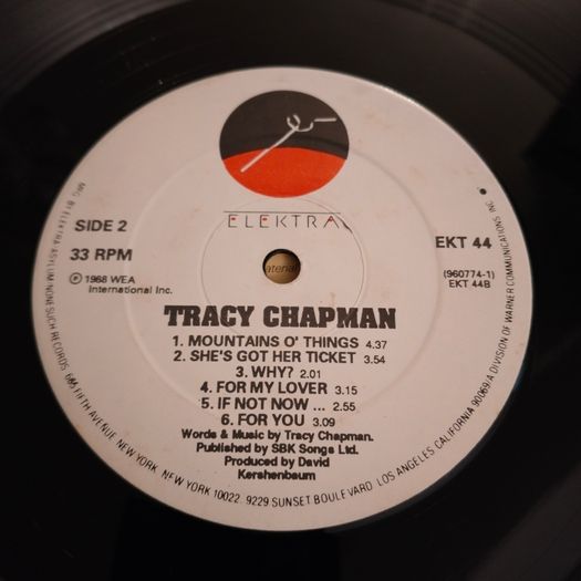 Tracy Chapman - Tracy Chapman rare Iris Pressing
