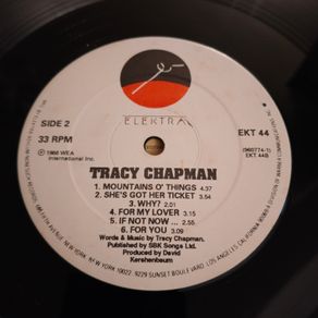 Tracy Chapman - Tracy Chapman rare Iris Pressing