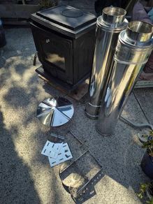 Stove and 1m flues