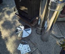 Stove and 1m flues