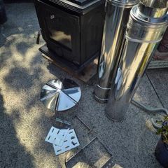 Stove and 1m flues