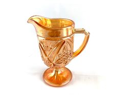 Vintage carnival glass jug
